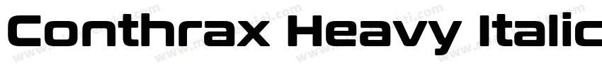 Conthrax Heavy Italic Heavy Italic字体转换